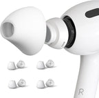 4 Pairs Ear Tips for AirPods Pro 1 & 2 Noise Cancellation Add Grip Sport Earbuds by DamonLight