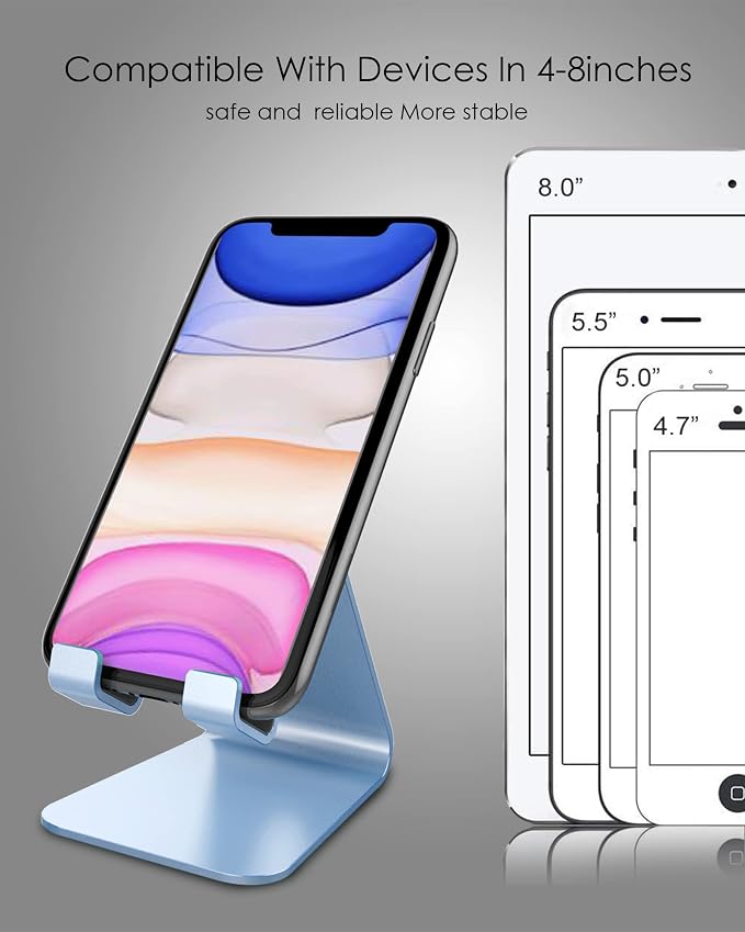 CreaDream Cell Phone Stand, Aluminum Desktop Stand Compatible - Image 4