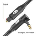 EMK Premium 90° Right-Angle Mini Toslink Cable - Image 2