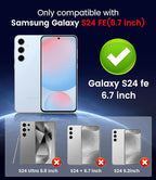 Magnetic for Samsung Galaxy S24 FE Case Slim Soft Silicone Bumper Shockproof - Image 2
