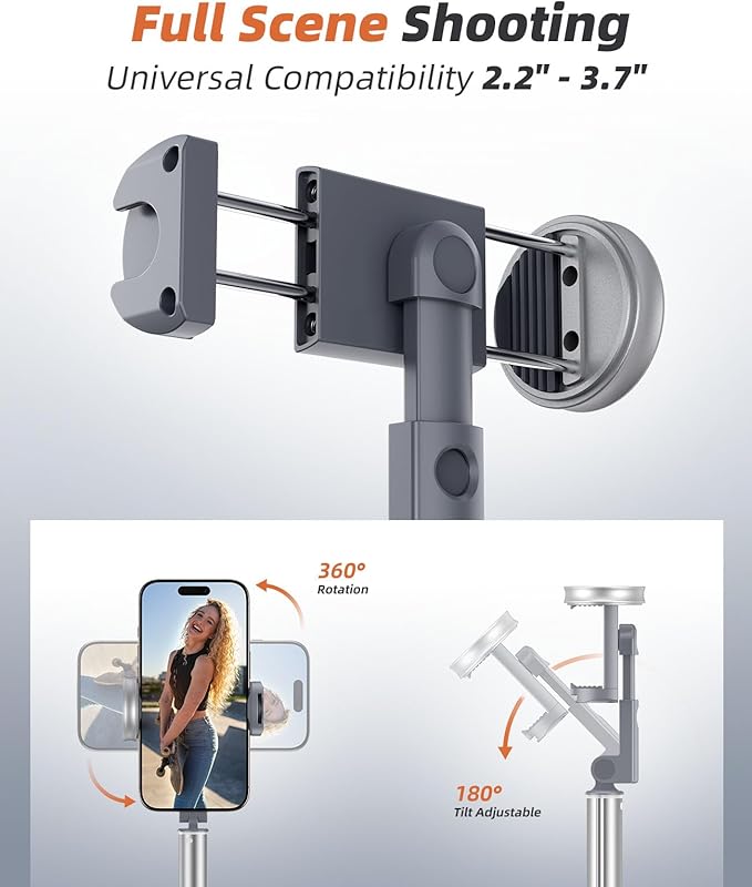 62" Phone Tripod & Selfie Stick, Tripod - Image 5