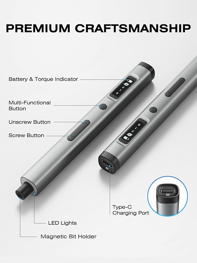 90-in-1 Mini Electric Screwdriver, SMOOTHARMOR Precision Screwdriver Set - Image 5