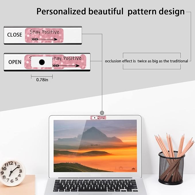 Webcam Cover, 3 Pieces, Laptop Camera Cover, Privacy Shielding Capacity is - Image 4