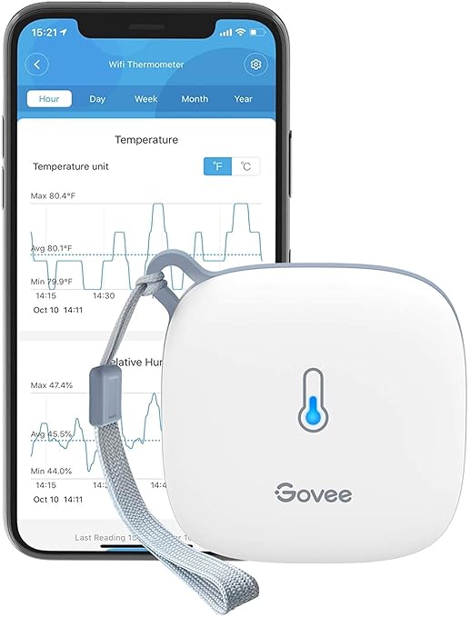 Govee WiFi Thermometer Hygrometer H5179, Smart Humidity Temperature Sensor by Govee