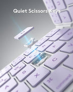 Samsers Bluetooth Foldable Keyboard, Wireless Portable Folding Keyboard - Image 8
