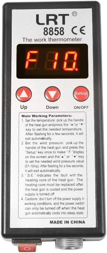 LRT 8858 Micro Hot Air Station SMD Rework Desoldering Digital Heat Gun - Image 6