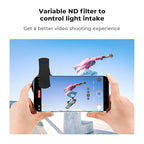 K&F Concept 52mm Clip-on ND2-400 Phone Camera Lens Filter Kit, Adjustable - Image 4