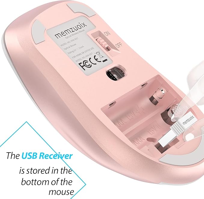 memzuoix 2.4G Wireless Mouse, 1400 DPI Computer Mice - Image 5