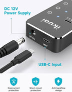 Powered USB Hub, ikuai 10-Port USB 3.2 / USB C Hub, - Image 3