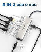 USB C Hub 2.5G Ethernet, WAVLINK 10Gbps USB C 3.2 Hub - Image 2