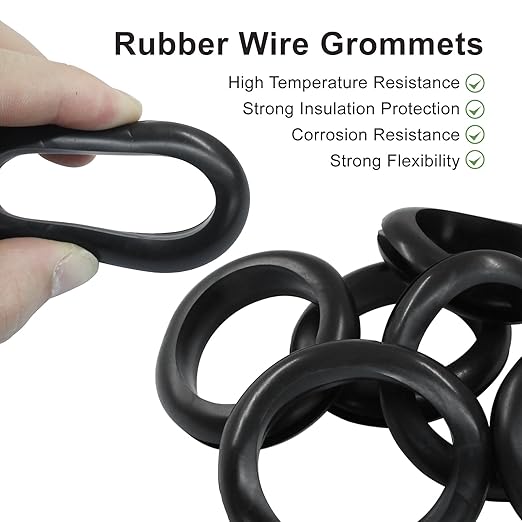 6 Pcs Rubber Grommets, 1-9/16" Inside Diameter 1-3/4" Drill Hole Rubber Wire - Image 3