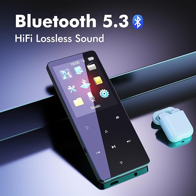 64GB MP3 Player with Bluetooth 5.3 Portable Music Player - Image 3