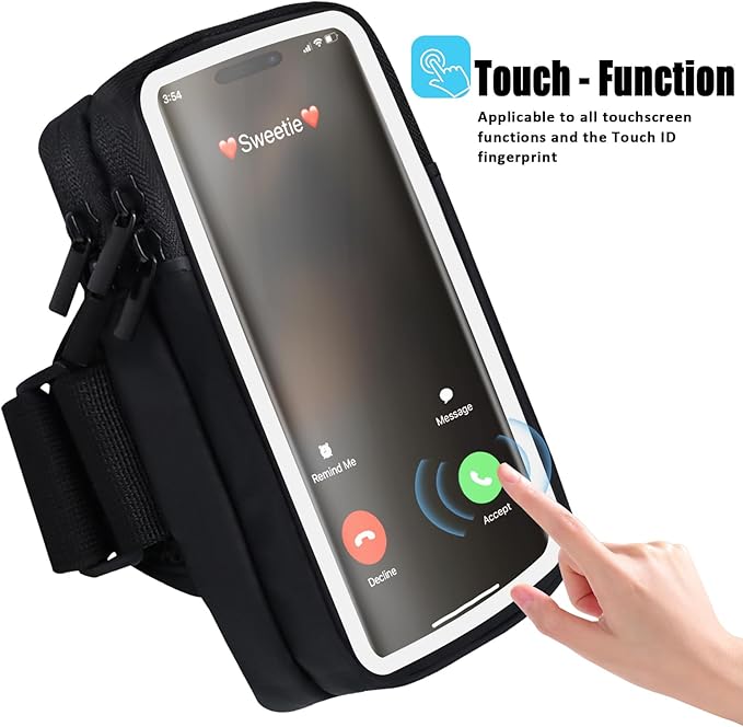 Phone Holder for Running Armband Cell Phone Holder iPhone 16 16e 15 14 13 12 11 - Image 3