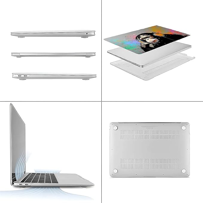 Compatible with MacBook Air 13.3 13.6 Inch Case 2022 2021 2020 2019 Plastic - Image 3