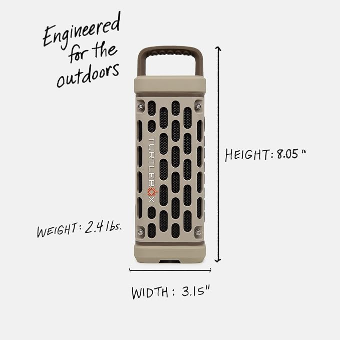 Turtlebox Ranger: Loud! Outdoor Portable Bluetooth 5.4 Speaker | Rugged - Image 2