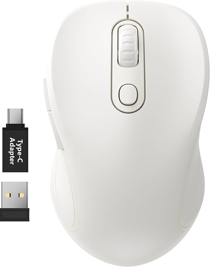 WisFox 2.4G Wireless Mouse for Laptop, Ergonomic Computer Mouse by Bringyouqualityproducts