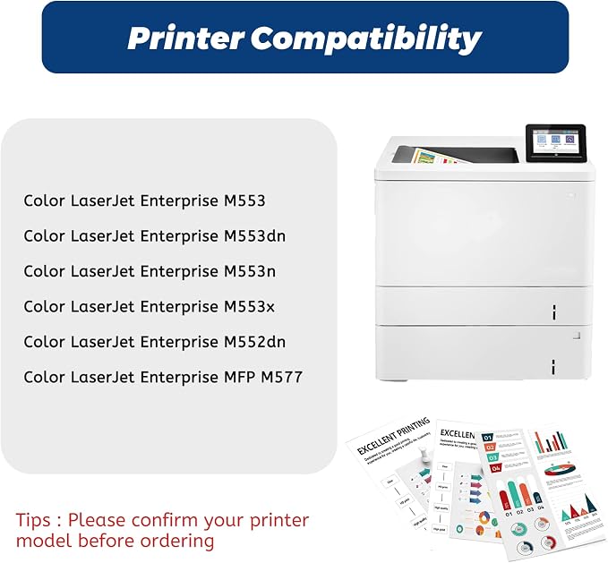 508A Cyan Toner Cartridge, Replacement Compatible - Image 2