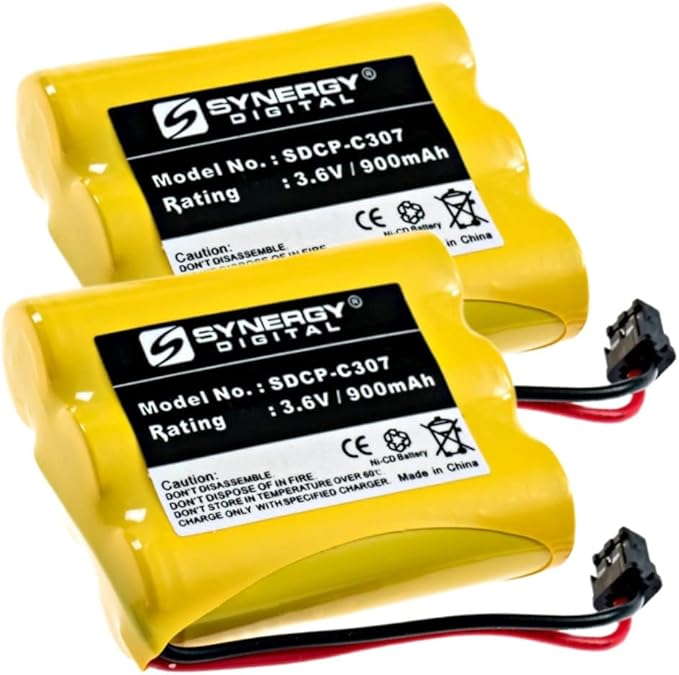 Synergy Digital Cordless Phone Battery, Compatible by Synergy+Digital