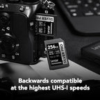 Lexar 256GB Professional SILVER PRO SD Card, Full HD, - Image 4