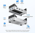 ANYOYO Mac mini M4 Dock and Stand, 10-in-1 Aluminum USB-C Hub - Image 3