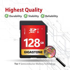 GIGASTONE 128GB SD Card UHS-I U1 Class 10 SDXC Memory Card Full HD Video - Image 7