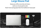 Japanese Sea Wave Large Mouse Pad, Anime Black Gaming, Extended Kanagawa Mat - Image 7