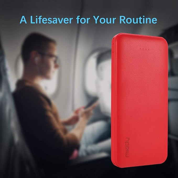 Miady 2-Pack 10000mAh Dual USB Portable Charger, Type-C Fast Charging Power Bank - Image 6
