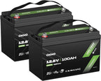 OKMO 12V 100Ah LiFePO4 Battery, Lithium Battery 100A BMS, 10 Years Lifetime by OKMOBeYourHomePowerBackup