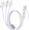 Temdan for Travel Vacation Essentials, 3 in 2 USB C Cable for Apple Watch by Temdan