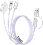 Temdan for Travel Vacation Essentials, 3 in 2 USB C Cable for Apple Watch by Temdan