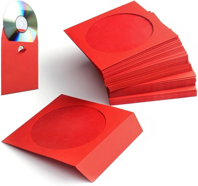 Flexzion DVD CD Sleeves 100 Pack by Flexzion