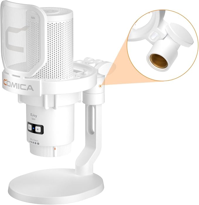 COMICA Wireless USB Microphone for Computer and Smartphone, 48kHz/24bit RGB - Image 6
