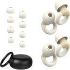 Ear Plugs for Sleeping, 2 Pairs of Reusable Earplugs for Noise Reduction by JUSTRVN