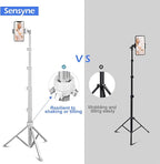 Sensyne 67" Phone Tripod & Selfie Stick, Extendable iPhone Tripod Stand - Image 6