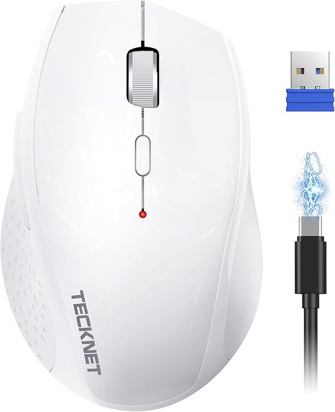 TECKNET Wireless Mouse Rechargeable, Mouse by Tecknet