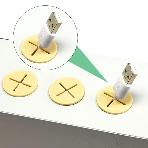 10Pcs Desk Grommet, Flexible Rubber Wire Grommets, Wall Grommets - Image 9