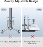 SODI Vertical Laptop Stand for Desk, Gravity Auto Lock Vertical MacBook Stand - Image 7