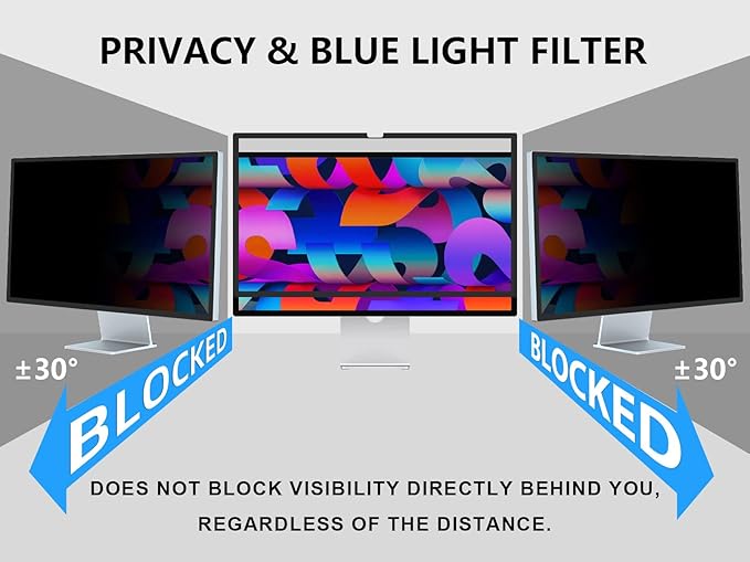 FILMEXT 27 inch privacy screen for monitor compatible - Image 4