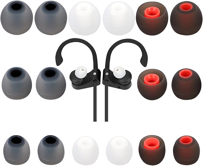 Earbud Tips Ear Bud Tips Soft Anti Slip Washable and Reusable Silicone by Unknown