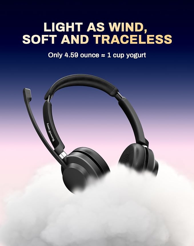 USB Headset with Microphone for PC-Wired Noise Reduction Office Headset work - Image 3