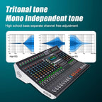 MD-14 14-Channel Professional Audio Mixer, 99 DSP Effects, LED Display - Image 3