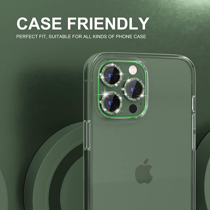 Choiche [3+1 for iPhone 13 Pro/iPhone 13 Pro Max Camera Lens Protector Bling - Image 4