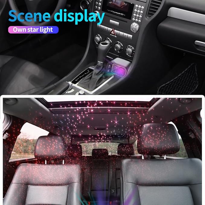 Upgraded Starlight Retractable Car Charger Adapter, 4 in 1 Fast Charging Car - Image 4