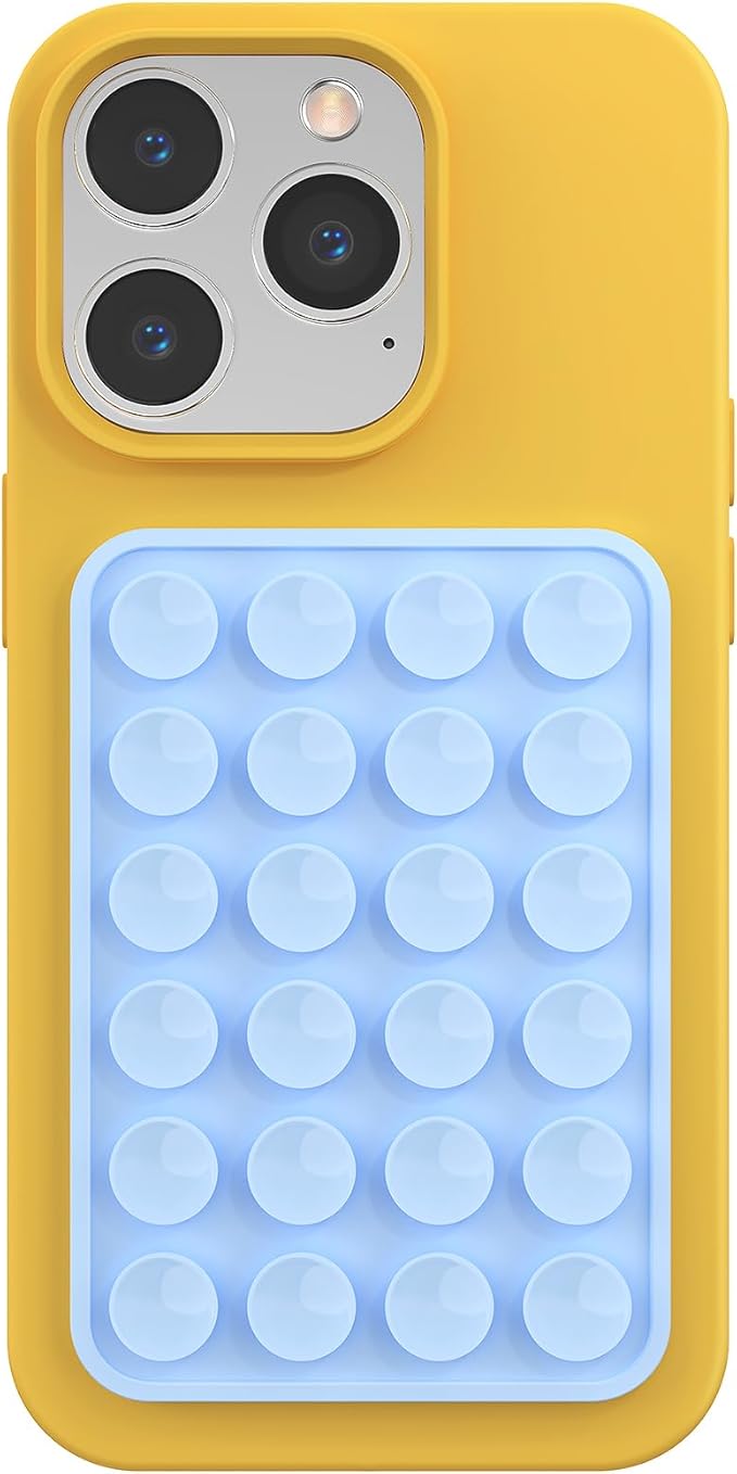Silicone Phone Sticky Grip, Suction Phone Case Mount by MAYNOS