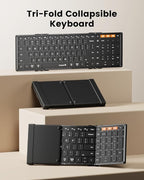 ProtoArc Backlit Foldable Keyboard, XK01 Plus Folding Portable Bluetooth - Image 2