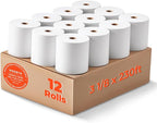 MUNBYN Thermal Receipt Paper 3 1/8 x 230ft, Compatible by MUNBYN