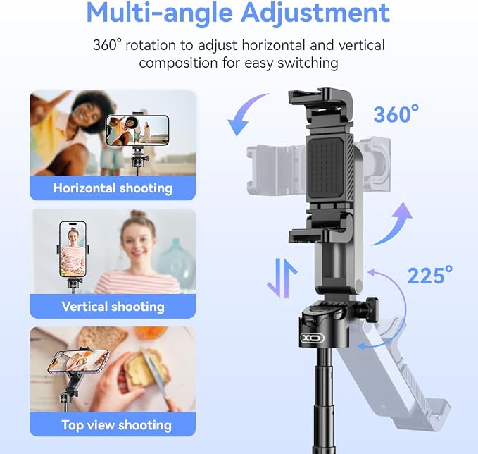 Retractable Mini Tripod for Cell Phone, Portable Selfie Stick Travel Phone - Image 4