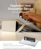 MOFT Laptop Stand for Desk, Adhesive Airflow Laptop Cooling Stand for Heat - Image 6