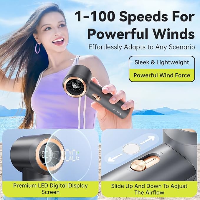 Portable Fan For Travel Mini: Small Pocket Handheld Personal Rechargeable - Image 4