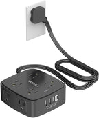 6 Ft Surge Protector Power Strip by YISHU